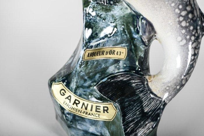 Vintage keramische likeurfles ’Garnier Liqueurs’ in de vorm, Antiek en Kunst, Antiek | Glaswerk en Kristal