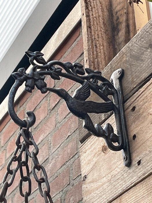 Decoratief ornament (2) - Set van twee gietijzeren, Antiek en Kunst, Curiosa en Brocante