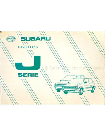 1987 SUBARU JUSTY INSTRUCTIEBOEKJE NEDERLANDS