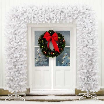 vidaXL Kerstboog 240 cm wit, Diversen, Verzenden, Nieuw