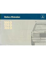1985 MERCEDES BENZ E KLASSE DIESEL INSTRUCTIEBOEKJE FRANS