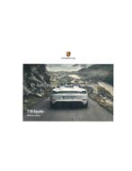 2021 PORSCHE 718 SPYDER HARDCOVER BROCHURE ENGELS (UK), Nieuw