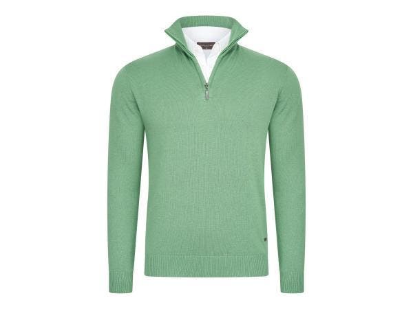 Veiling - Cappuccino Italia Mock Zip Pullover Groen - M, Vêtements | Hommes, Pulls & Vestes