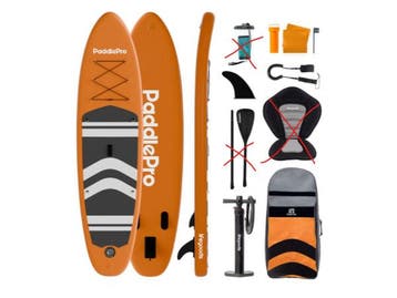 Veiling - LifeGoods PaddlePro SUP Board met Zitje - Opblaasb, Watersport en Boten, Nieuw