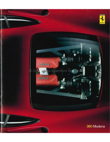 1999 FERRARI 360 MODENA BROCHURE ITALIAANS | ENGELS