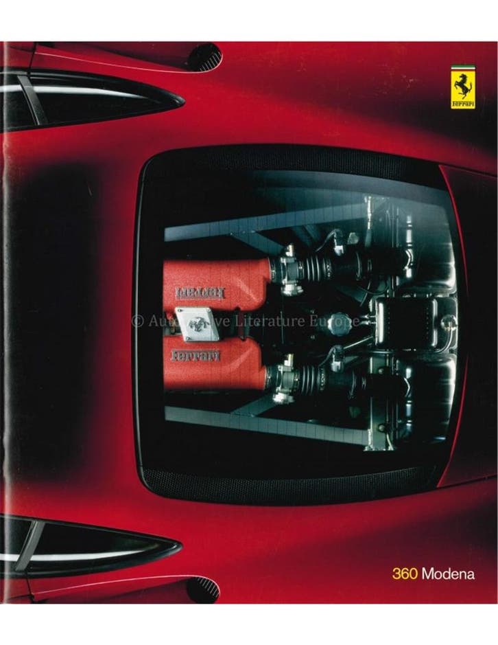 1999 FERRARI 360 MODENA BROCHURE ITALIAANS | ENGELS, Livres, Autos | Brochures & Magazines