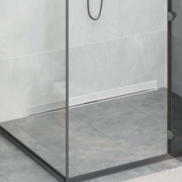 vidaXL Wandgemonteerde Doucheafvoer Zilver 100 cm Roestvrij, Verzenden, Nieuw