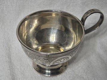 Beker - Zilver - Charka (vodkakom), Moskou, Antiek en Kunst