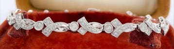Armband - 18 karaat Witgoud Diamant (Natuurlijk), Nieuw