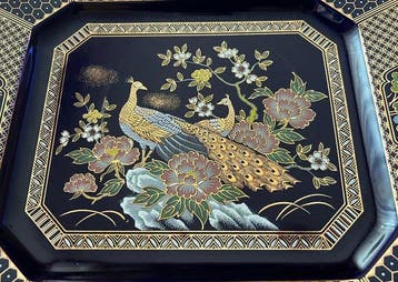Decoratief dienblad - Kutani - Japan - vintage decoratief, Antiek en Kunst