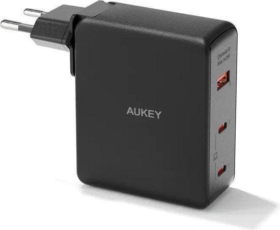 2dekans | Aukey Omnia II Mix - Reisstekker met EU, US en UK, Télécoms, Téléphonie mobile | Marques Autre, Enlèvement ou Envoi