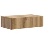 vidaXL Wandgemonteerde Zijtafel Artisanaal eiken 59 x 34,5 x, Verzenden, Nieuw