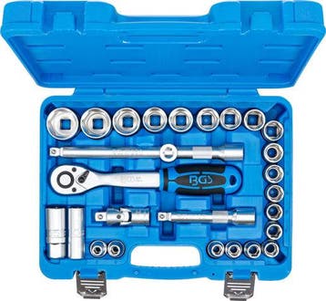 Bgs Technic Dopsleutelset 12,5 mm (1/2) 8 - 32 mm 27-delig, Verzenden, Nieuw