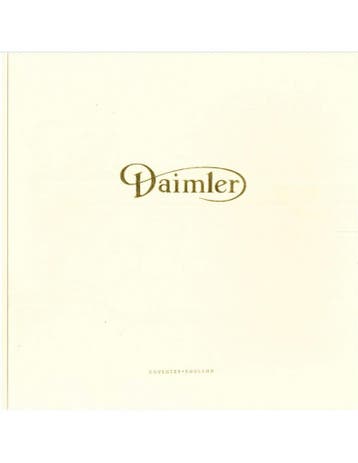2000 DAIMLER SUPER V8 BROCHURE DUITS
