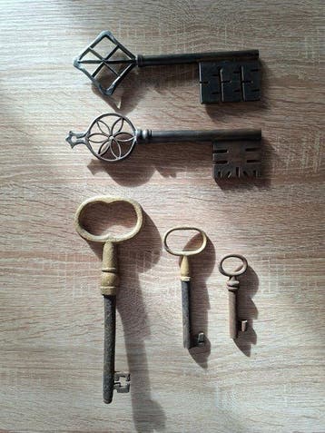 Antique Keys Iron Late 19th-century 21,5cm-8.5 cm - Sleutel