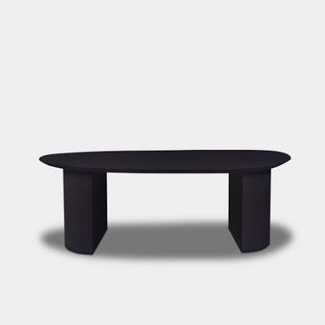 Tafel organisch eikenhout  Half Rond  230x105