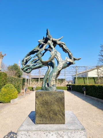 Sculpture, Horse head - 42 cm - Résine