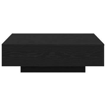 Zwart Eiken Salontafel 100cm - Retour deal - Sla je slag, 50 tot 100 cm, Verzenden, Vierkant, 50 tot 100 cm