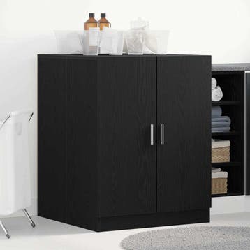 Wasmachinekast Zwart 70x71cm | Retour Deal | Sla je slag!, Verzenden, Overige typen