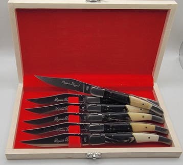 Laguiole Bougna - Ensemble de couteaux de table - Acier -