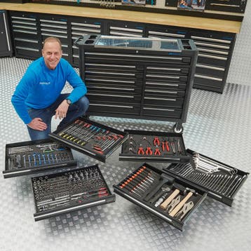 Datona Gereedschapswagen XXL + Mach VI - Datona - Zwart, Doe-het-zelf en Bouw, Ophalen of Verzenden, Nieuw