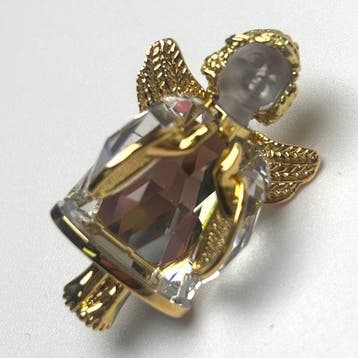 Swarovski - Beeldje - Swarovski angel brooch - Kristal,