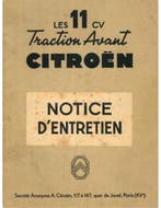 1953 CITROËN TRACTION AVANT INSTRUCTIEBOEKJE FRANS