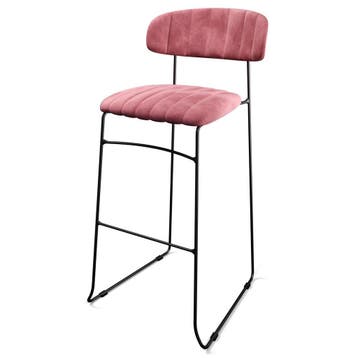 Barkruk Mundo | Brandvertragend | Roze | Velours |, Verzenden, Nieuw in verpakking