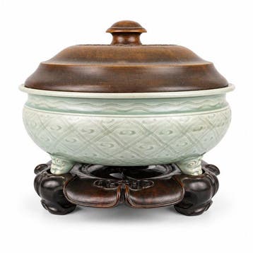 Wierookvat - Biscuit porselein - Yuan-Ming-dynastie