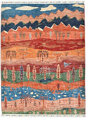 Afghan, Gabbeh, Handgeknoopte prachtige traditionele Ariana, Nieuw