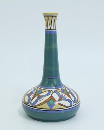 Art Deco (1916) vaas en bijbehorende jardiniere/pot -