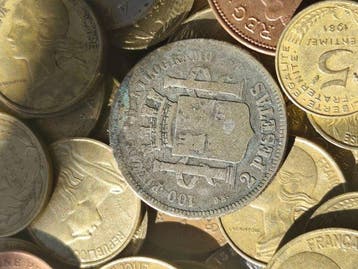 Grote partij van 120 oude munten uit de wereld – 4 zilveren