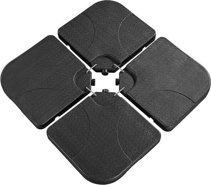 2dekans | Yaheetech Parasolvoetset - 50x50x7,5 cm - 4-Delig, Jardin & Terrasse, Parasols, Enlèvement ou Envoi