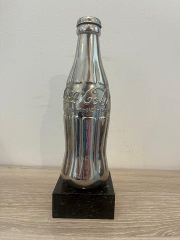 Coca Cola - sculptuur, Trophée Coca-Cola - 22 cm - Staal,
