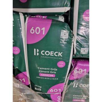 Cemcim grijs cement cem ii/b-m (l-v) 32,5 r 25kg - coeck -