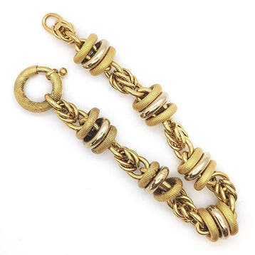 Bracelet - 18 carats Or jaune, Or blanc