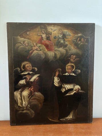 Italiaanse school (XVIII) - Scena religiosa con diversi