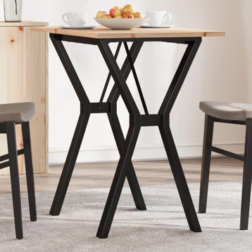 vidaXL Eettafel Y-frame 80x50x75 cm massief grenenhout en, Huis en Inrichting, Tafels | Eettafels, Verzenden, Nieuw