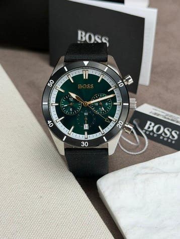 Boss - Santiago Chronograph Date Green - Zonder minimumprijs, Nieuw