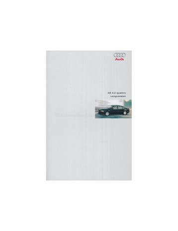 2001 AUDI A8 BROCHURE DUITS