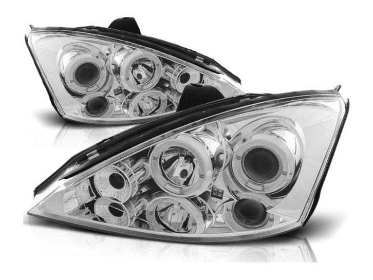 Angel Eyes koplamp units Chrome geschikt voor Ford Focus, Autos : Pièces & Accessoires, Éclairage, Envoi