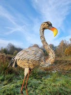 Statue, Lifelike Crane bird - 135 cm - Fer