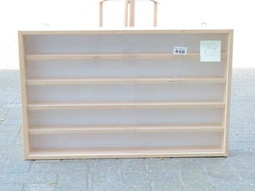 Heins - Vitrine - Vitrine 78x50x10cm, 5 étagères, portes en