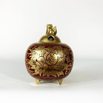 Kutaniware - Eiraku Rakuk () - Wierookvat - Porselein
