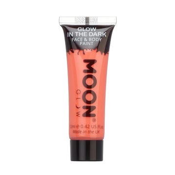 Moon Glow Glow in the Dark Face Paint Red 12ml, Verzenden