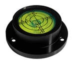 Ronde waterpas in aluminium behuizing (40x30x13 mm, zwart), Verzenden, Nieuw