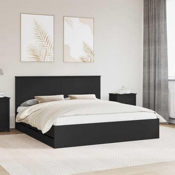 vidaXL Bedframe met lade met opslag Zwart 180 x 200 cm, Huis en Inrichting, Slaapkamer | Bedden, Verzenden, Nieuw