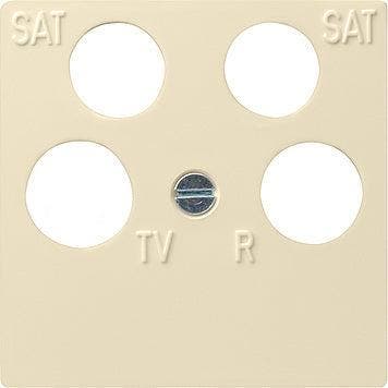 Gira plaque dinterrupteur quadruple avec accessoires blanc, Verzenden