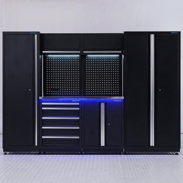 Datona Werkplaatsinrichting PREMIUM RVS met lade en, Doe-het-zelf en Bouw, Ophalen of Verzenden, Nieuw