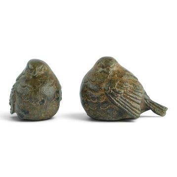 Pierre Chenet (XX-XXI) - sculptuur, Pair of Birds - 5.5 cm -